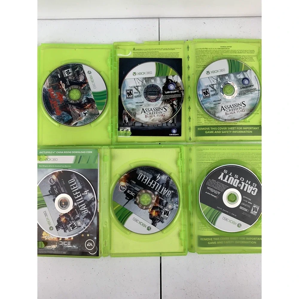 4 XBOX 360 Assorted FPS And Fighting Games Dead Island Battlefield 4 ETC